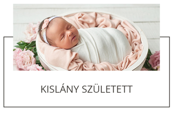 Kislány született