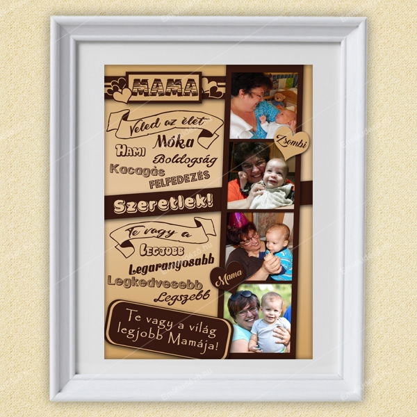 Mama köszöntő poszter – Beszédes Ajándék Alkalmakra Mama köszöntő poszter – Beszédes a legszebb ajándék