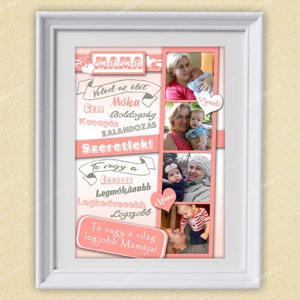 Mama köszöntő poszter – Beszédes Ajándék Alkalmakra Mama köszöntő poszter – Beszédes a legszebb ajándék