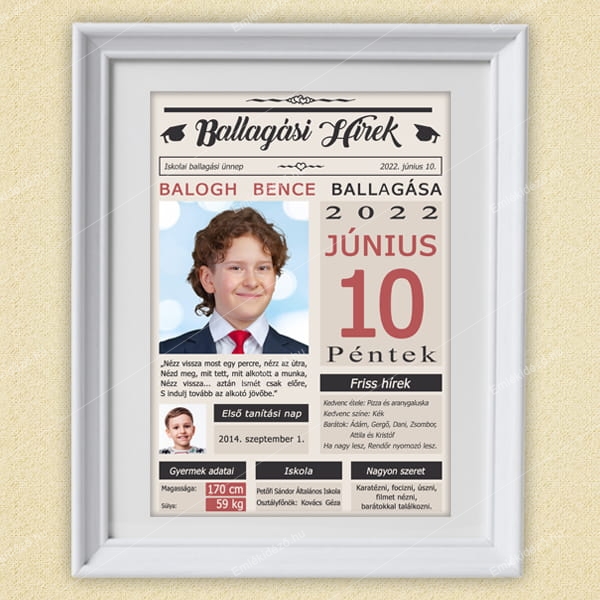 Újság – Iskolai ballagási emlék Ajándék Alkalmakra Újság – Iskolai ballagási emlék ballagás